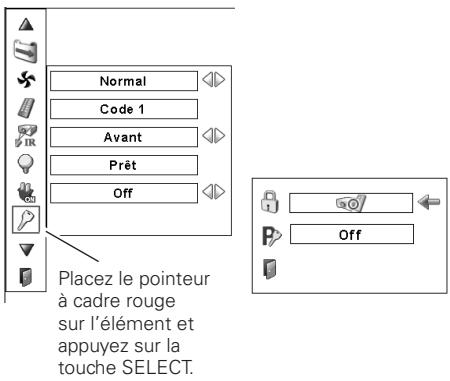 SANYO PLV-WF20 - Verrouillage - 5