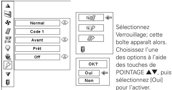 SANYO PLV-WF20 - Verrouillage - 6