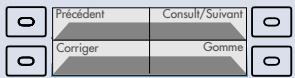 Précédent Consult/Suivant Corriger Gomme