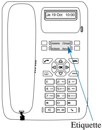 AASTRA M730 - Identifier les touches programmées - 1
