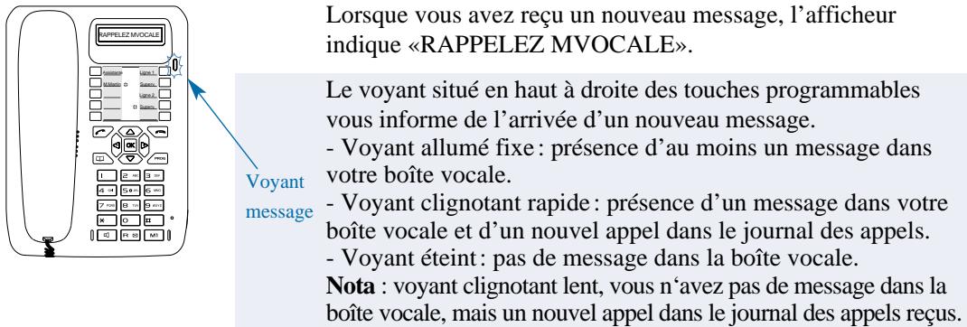 AASTRA M740 - Consulter les messages reçus - 1