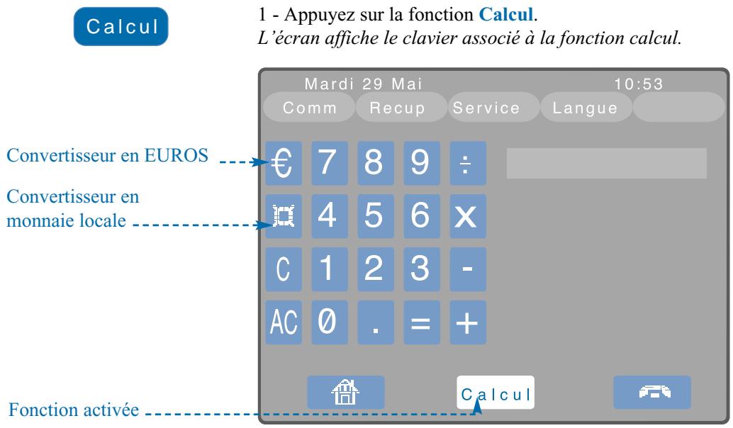 AASTRA M780 - Acceder à la fonction calcul - 1
