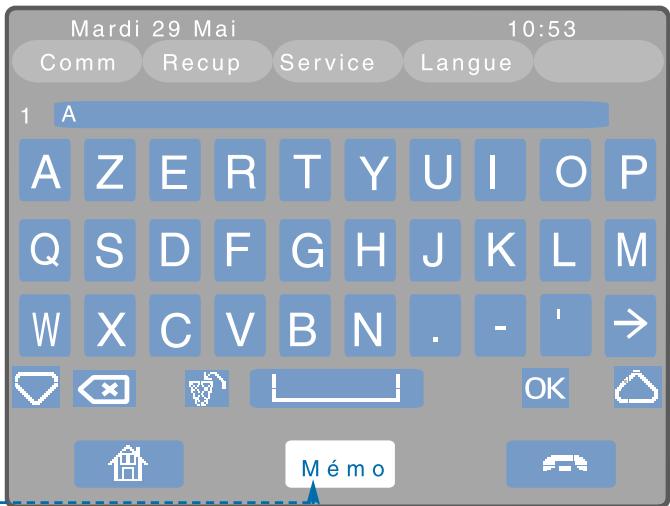 AASTRA M780 - Utiliser le clavier alphabetique - 1