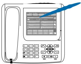 AASTRA M780 - Utiliser l'écran tactile : - 1
