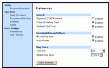 AASTRA 9112I IP PHONE - Configurer la tonalité de numéro-tation modulée - 2