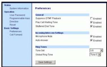 AASTRA 9112I IP PHONE - Configurer le signal d'applé - 2