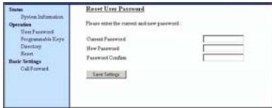 AASTRA 9112I IP PHONE - Cliquez sur Mode  User Password - 1
