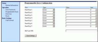 AASTRA 9133I IP PHONE - Interface Web Aastra. - 1