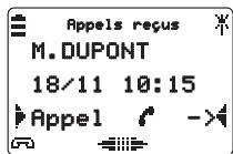 AASTRA M920 - Effacer un appel reçu du journal - 1