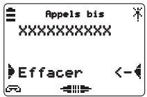 AASTRA M920 - Effacer un appel du journal des bis - 2