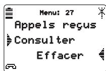 AASTRA M920 - Effacer tous les appels reçus du journal - 2
