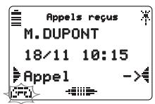 AASTRA M920 - Consulter les nouveaux appels reçus - 2