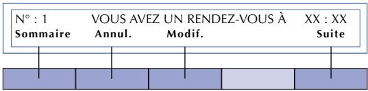 AASTRA MC 520N - Il y a déjà un (plusieurs) rendez-vous enregistré(s) dans l'agenda - 1