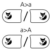 AASTRA ASCOTEL OFFICE 135 - Changer entre majuscules / minuscules - 1