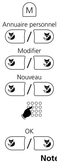 AASTRA ASCOTEL OFFICE 135 - Créer une entrée dans l'annulaire personnel - 1