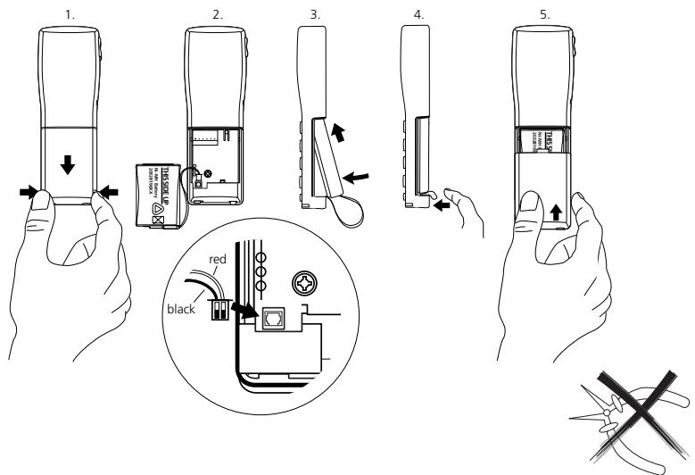AASTRA ASCOTEL OFFICE 135PRO - Mettre les accumulateurs en place - 1