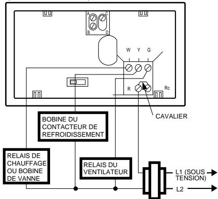 HONEYWELL TD2400 - Raccordement Des Bornes Du Thermostat - 7
