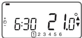 HONEYWELL CM702 - Ändern des eingebauten Heizprogramms - 1