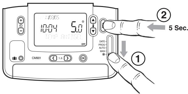 HONEYWELL CM901 - Pour changer I'un de ces paramétres : - 1
