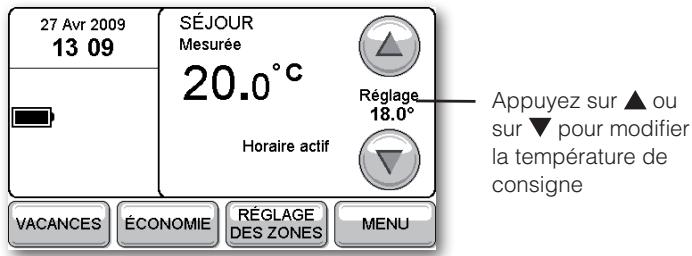 HONEYWELL EVOTOUCH - Dérogation manuelle - 2