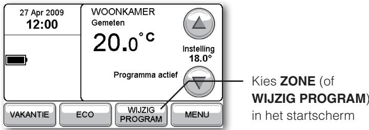 HONEYWELL EVOTOUCH - Wijzigenprogramma's - 1