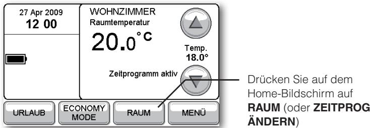 HONEYWELL EVOTOUCH - Zeitprogramme ändern - 1