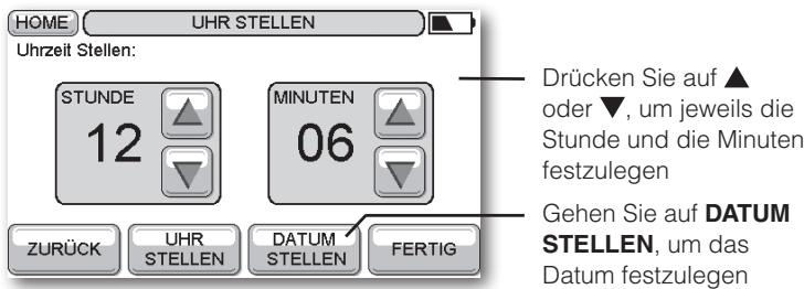 HONEYWELL EVOTOUCH - Uhrzeit einstellen - 1