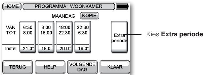 HONEYWELL EVOTOUCH - Periode toevoegen en wissen - 1