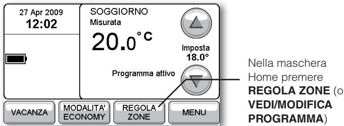 HONEYWELL EVOTOUCH - Modifica di programmi orari - 1