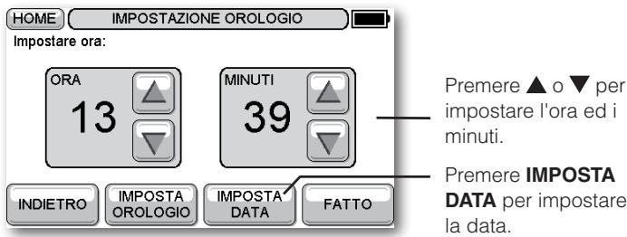 HONEYWELL EVOTOUCH - Impostazione dell'ora - 1