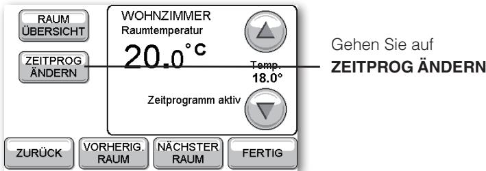 HONEYWELL EVOTOUCH - Zeitprogramme ändern - 2
