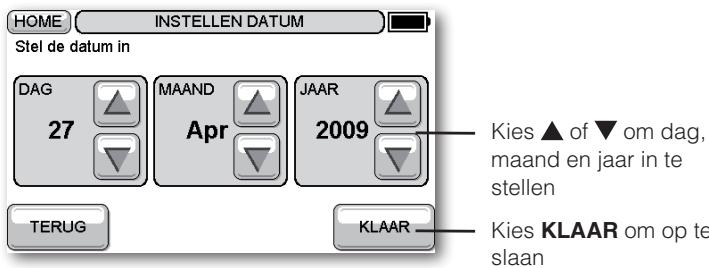 HONEYWELL EVOTOUCH - Datum instellen - 1