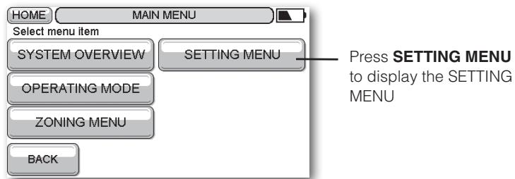HONEYWELL EVOTOUCH - Changing the time and date - 2