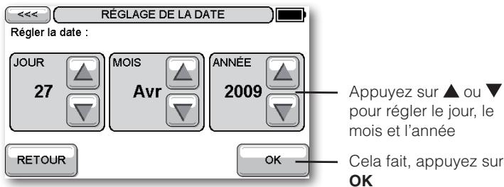 HONEYWELL EVOTOUCH - Pour régler la date - 1