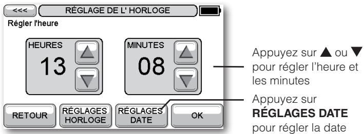 HONEYWELL EVOTOUCH - Pour régler l'heure - 1