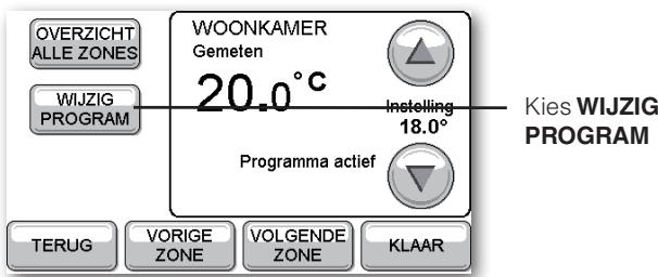 HONEYWELL EVOTOUCH - Wijzigenprogramma's - 2