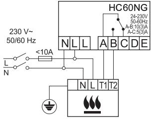 HONEYWELL HC60NG - Nieprawidowej podȩczenia elektryczne! - 5