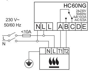 HONEYWELL HC60NG - Incorrect wiring! - 5
