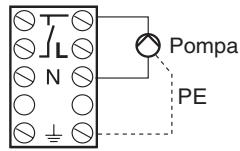 HONEYWELL HCC 80R - Collegamento della pompa (230 VAC) - 1