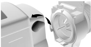 HONEYWELL HR40 - Placer/enlever la commande - 1