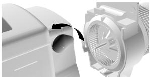 HONEYWELL HR40 - Encajjar/Retirar el elemento de mando - 1
