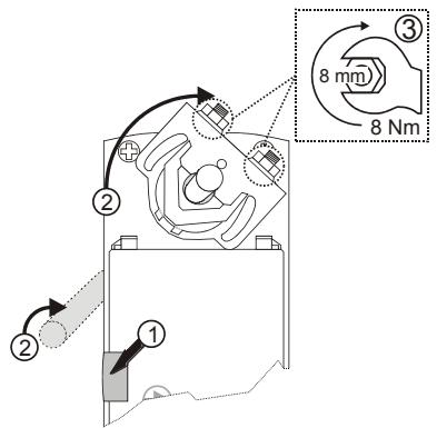 HONEYWELL N05XX - MOUNTING ON COUNTERCLOCKWISE (CCW) OR CLOCKWISE (CW) CLOSING DAMPER - 2