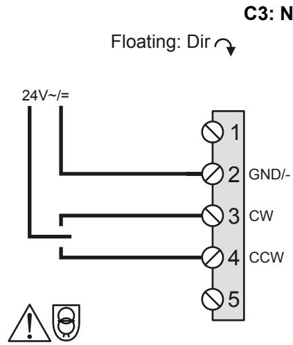 HONEYWELL N05XX - MOUNTING ON COUNTERCLOCKWISE (CCW) OR CLOCKWISE (CW) CLOSING DAMPER - 20