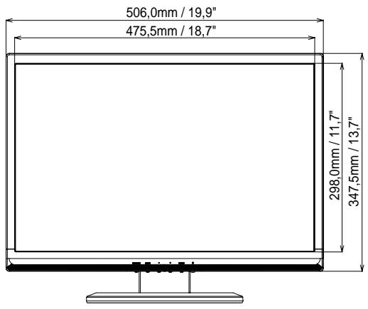IIYAMA PROLITE B2206WS - CARACTÉRISTIQUES TECHNIQUES - 1