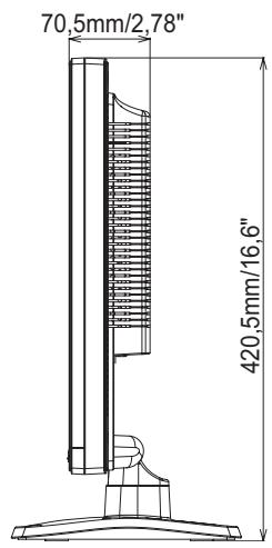 IIYAMA PROLITE P1905S - Dimensions : ProLite P1905S - 2