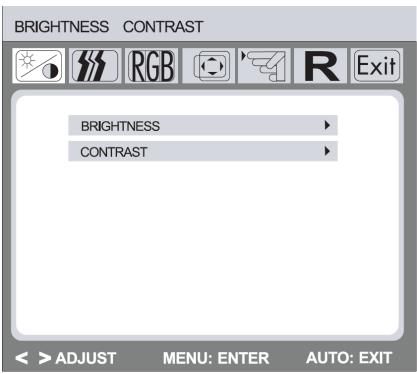 IIYAMA PROLITE PB1704S - Fonctions du MENU OSD - 1