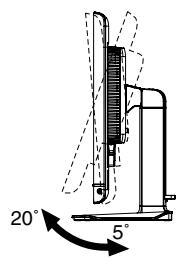 IIYAMA PROLITE E2403WS - Ajustement de la hauteur et l'angle de VISION : ProLite B2403WS - 1