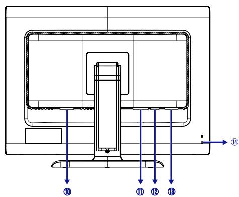 IIYAMA PROLITE E2403WS - Commandes et connecteurs - 2