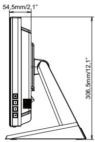 IIYAMA PROLITE T1532MSC - DIMENSIONS : ProLite T1532MSC - 2