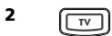 ONE FOR ALL URC 7556 - Example: To set up the ONE FOR ALL 5 for your Television: - 2